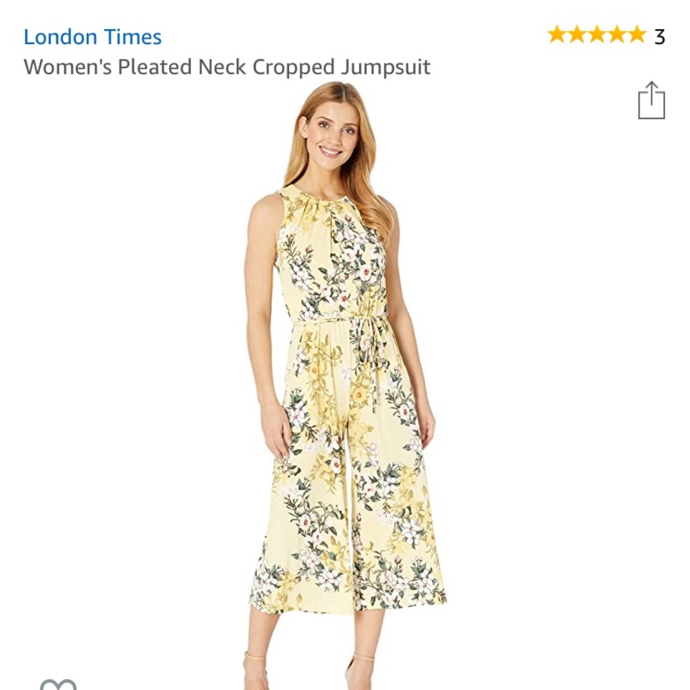Yellow Floral Jumpsuit